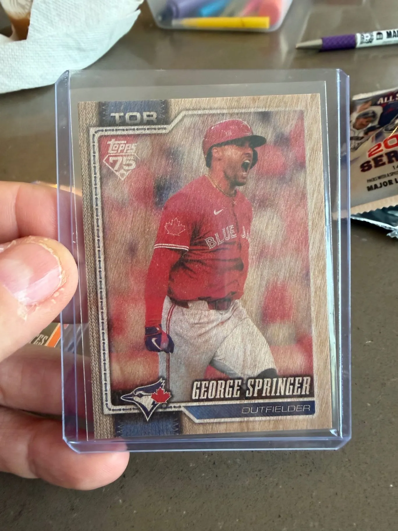 George Springer Toronto Blue Jays card front