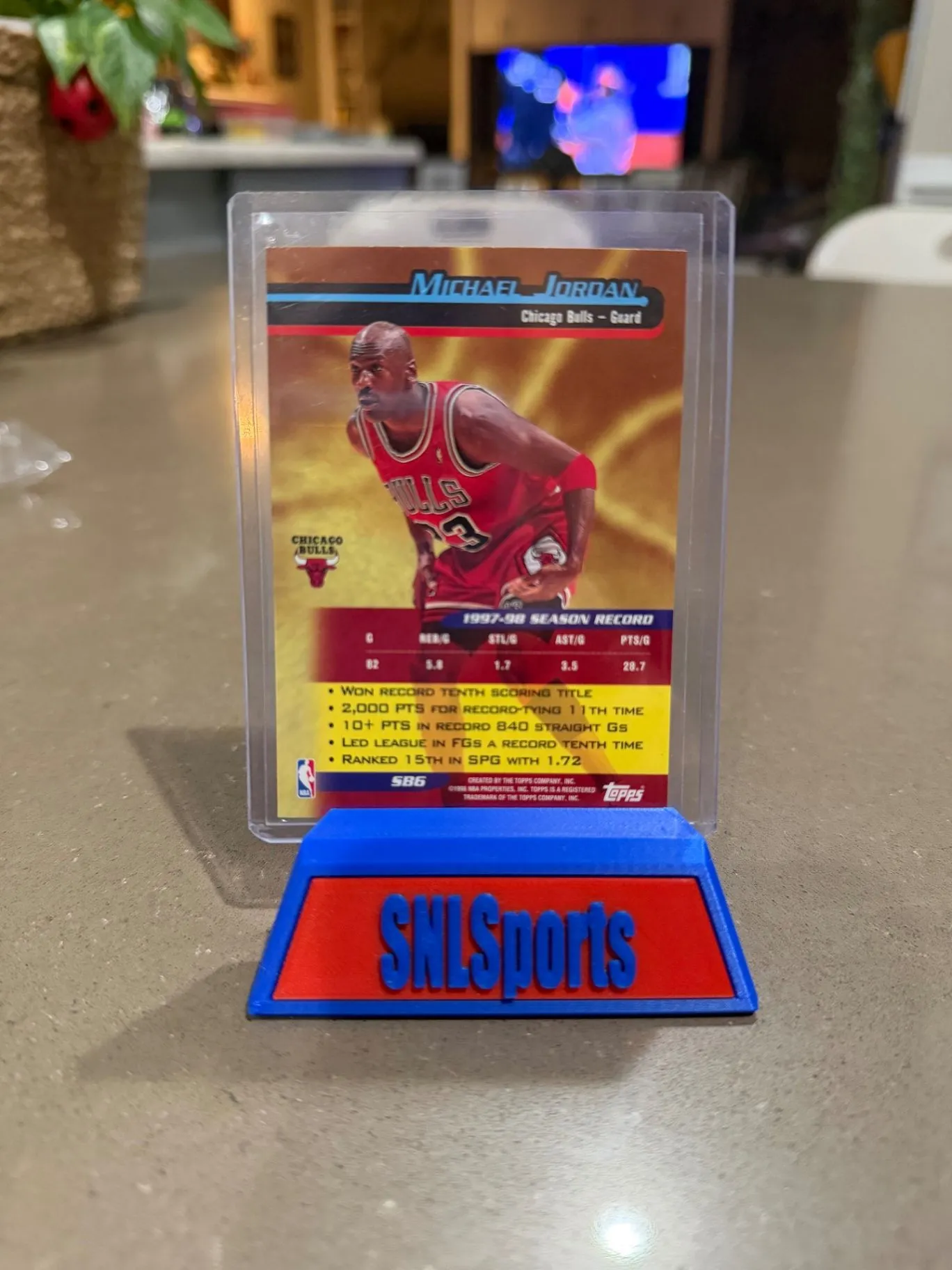 SNL-303 Michael Jordan card back